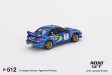 Load image into Gallery viewer, (Preorder) Mini GT 1:64 Subaru Impreza WRC97 1997 Rally Sanremo Winner #3 New Tooling