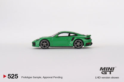 Mini GT 1:64 Porsche 911 Turbo S Python – Green – Mijo Exclusives