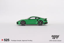 Load image into Gallery viewer, Mini GT 1:64 Porsche 911 Turbo S Python – Green – Mijo Exclusives