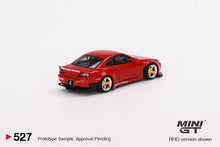 Load image into Gallery viewer, Mini GT 1:64 Nissan Silvia (S15) Rocket Bunny – Red – Mijo Exclusives