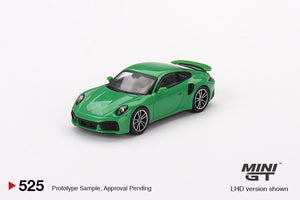 Mini GT 1:64 Porsche 911 Turbo S Python – Green – Mijo Exclusives