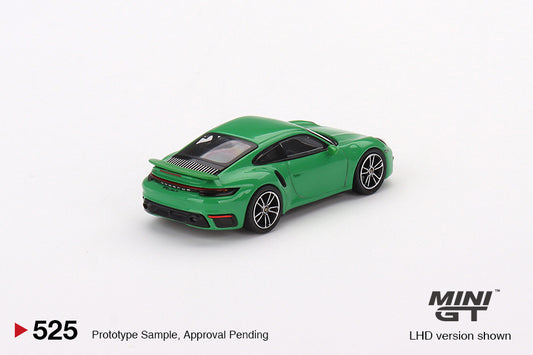 Mini GT 1:64 Porsche 911 Turbo S Python – Green – Mijo Exclusives