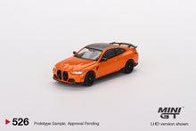Load image into Gallery viewer, Mini GT 1:64 BMW M4 M-Performance (G82) – Fire Orange – Mijo Exclusives