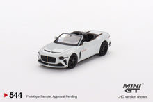 Load image into Gallery viewer, (Preorder) Mini GT 1:64 Bentley Mulliner Bacalar Car Zero – White – Mijo Exclusives