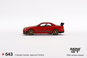 Mini GT 1:64 Nissan GT-R Tommykaira R RZ Edition Red- Red – Mijo Exclusives