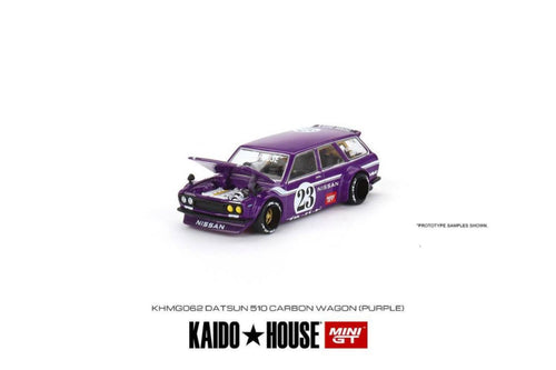 (Pre order) Kaido House x Mini GT 1:64 Datsun Kaido 510 Wagon #23 (Purple) Limited Edition