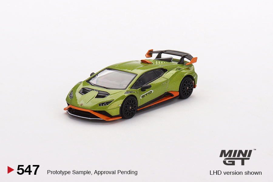 (Preorder) Mini GT 1:64 Lamborghini Huracán STO – Verde Citrea – Mijo Exclusives