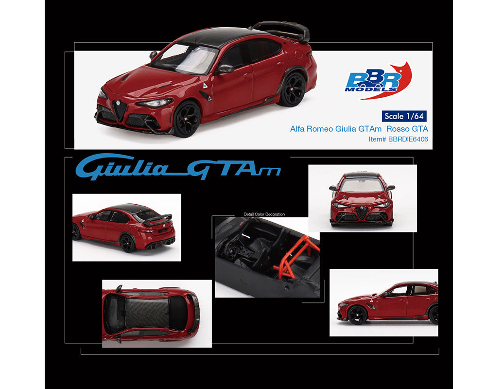 BBR 1:64 Alfa Romeo Giulia GTAm Rosso GTAm