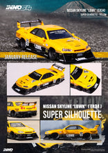 Load image into Gallery viewer, Inno 1/64 NISSAN SKYLINE &quot;LBWK&quot; (ER34) SUPER SILHOUETTE YELLOW