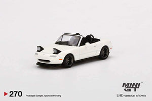 1/64 MiniGT Taiwan Exclusive Mazda Miata MX-5 (NA) Tuned Version Classic White