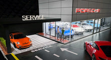 Load image into Gallery viewer, 1/64 GFans US Exclusive Porsche Dealership with Service Center