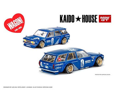 1/64 MiniGT Kaidohouse Datsun Kaido 510 Wagon Blue Limited Edition