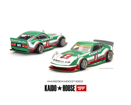 (Preorder) Kaido House x Mini GT 1:64 Datsun KAIDO Fairlady Z Kaido GT V2 Green With White Limited Edition