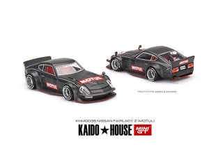 Kaido House x Mini GT 1:64 Datsun Fairlady Z Motul Z Advan Version 1 (Matte Black) Limited Edition