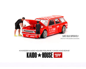 Kaido House x Mini GT 1:64 Figurine Set of 4 Kaido & Sons – Limited Edition
