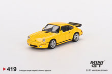Load image into Gallery viewer, Mini GT 1:64 Mijo Exclusives USA RUF CTR 1987 Blossom Yellow Limited Edition