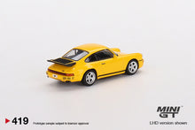 Load image into Gallery viewer, Mini GT 1:64 Mijo Exclusives USA RUF CTR 1987 Blossom Yellow Limited Edition