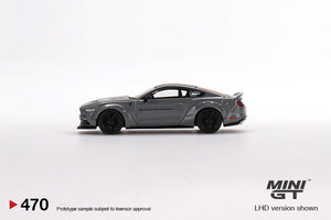 Mini GT 1:64 Ford Mustang GT LB-Works Grey – Mijo Exclusive