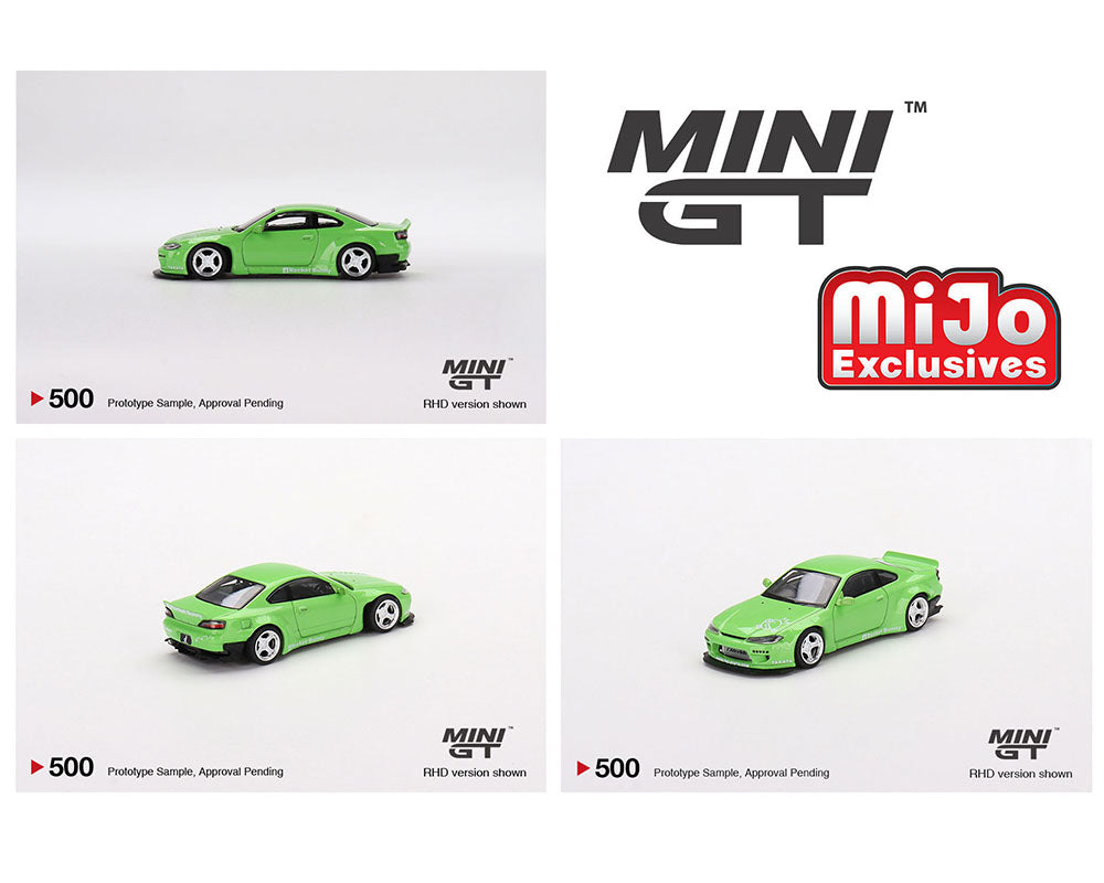 (Preorder) Mini GT 1:64 Nissan Silvia Pandem (S15) (Green) – MiJo Exclusives USA