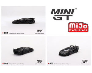 Mini GT 1:64 Lamborghini LB-Silhouette WORKS Aventador GT EVO (Matte Black)- MiJo Exclusives USA