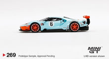 Load image into Gallery viewer, Mini GT 1:64 Mijo Exclusives World Wide Ford GT GTLM Gulf Racing Limited Edition