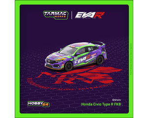 Tarmac Works 1:64 Honda Civic Type-R FK8 EVA Racing – Purple