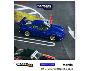 Tarmac Works 1:64 Global64 Mazda RX-7 FD3S Mazdaspeed A-Spec Innocent Blue Mica