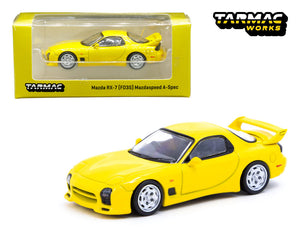 Tarmac Works 1:64 Global 64 Mazda RX-7 (FD3S) Mazdaspeed A-Spec Competition Yellow