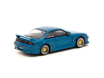 Tarmac Works 1/64 VERTEX Nissan Silvia S14  Blue Green Metallic - Japan Special Edition - GLOBAL64