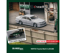 Load image into Gallery viewer, Tarmac Works 1:64 VERTEX Toyota Mark II JZX100 – Green – Global64