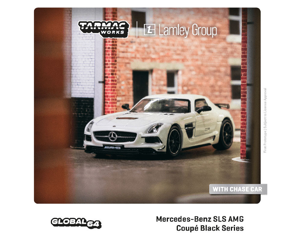 Tarmac Works 1:64 Mercedes-Benz SLS AMG Coupé Black Series White – Global 64