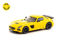 Load image into Gallery viewer, Tarmac Works 1:64 Mercedes-Benz SLS AMG Coupé Black Series Yellow Metallic – Global 64