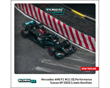 Load image into Gallery viewer, Tarmac Works 1:64 Mercedes-AMG F1 W11 EQ Performance Tuscan Grand Prix 2020 Winner Lewis Hamilton