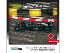 Load image into Gallery viewer, Tarmac Works 1:64 Mercedes-AMG F1 W12 E Performance Turkish Grand Prix 2021 Winner Valtteri Bottas