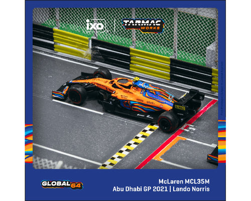 Tarmac Works 1:64 McLaren MCL35M Abu Dhabi Grand Prix 2021 Lando Norris