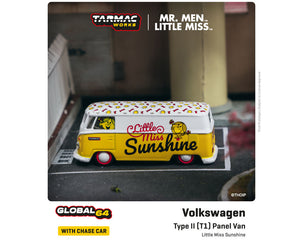 Schuco x Tarmac 1:64 Volkswagen Type II (T1) Panel Van Mr. Men Little Miss Little Miss Sunshine