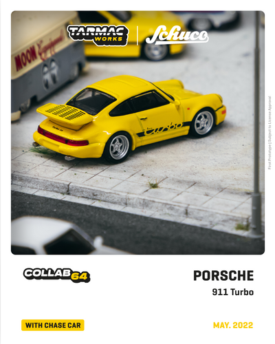 Tarmac Works 1:64 Schuco Porsche 911 Turbo Yellow