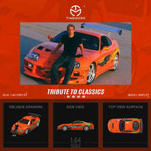 Load image into Gallery viewer, TimeMicro 1:64 Toyota Supra A80Z Fast &amp; Furious Car with Brian Figure