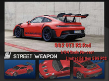 Load image into Gallery viewer, (Pre Order) 1/64 Street Weapon Porsche 911 (992) GT3RS diecast