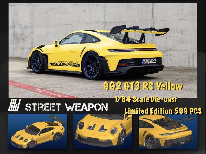 (Pre Order) 1/64 Street Weapon Porsche 911 (992) GT3RS diecast