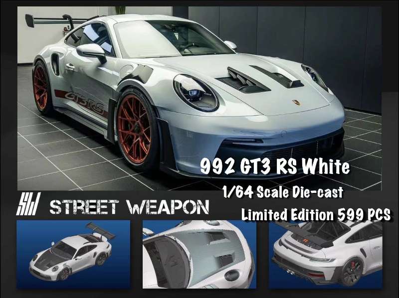 (Pre Order) 1/64 Street Weapon Porsche 911 (992) GT3RS diecast