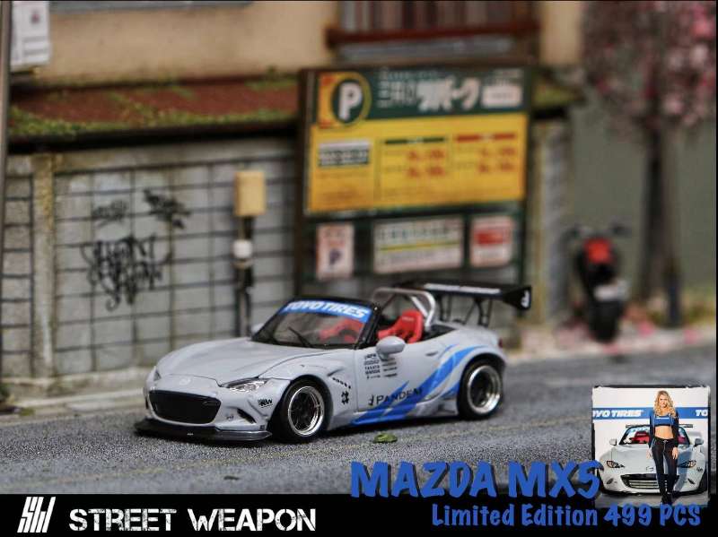 (Pre Order) Street Weapon 1:64 Mazda Miata ND widebody Toyo