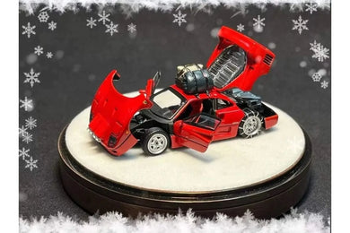 PGM 1:64 Ferrari F40 Snow Diecast full open Limited Edition