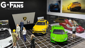 1/64 GFans US Exclusive Lamborghini Dealership with Service Center