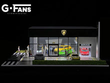Load image into Gallery viewer, 1/64 GFans US Exclusive Lamborghini Dealership with Service Center