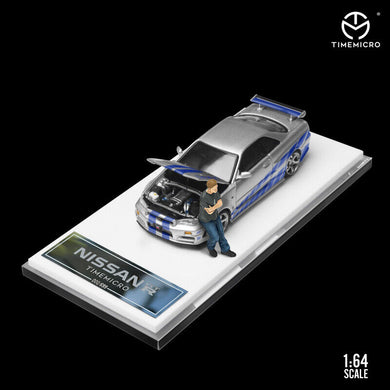 Time Model 1:64 Nissan Skyline GTR R34 Z-Tune Paul Walker Fast & Furious