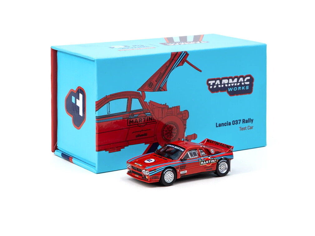 Tarmac Works 1:64 Lancia 037 Rally 1984 Test Car Hong Kong Special Edition  Red