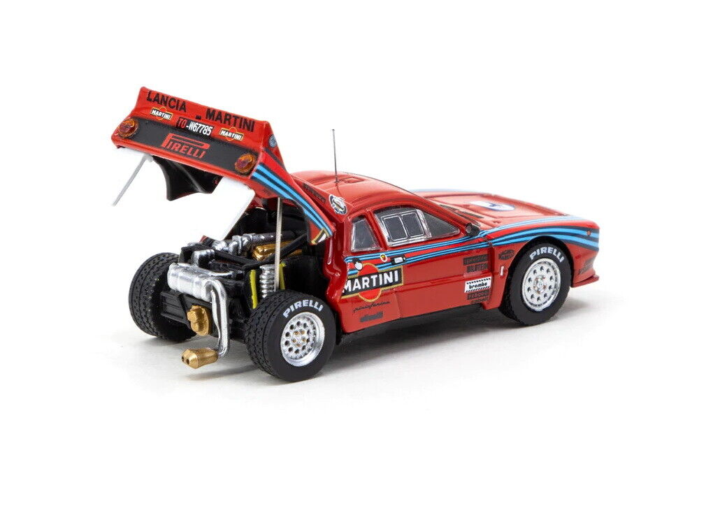 Tarmac Works 1:64 Lancia 037 Rally 1984 Test Car Hong Kong Special Edition  Red